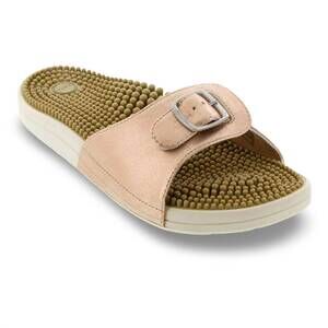 NEW KENKOH women's chai v acupressure sandal in champagne